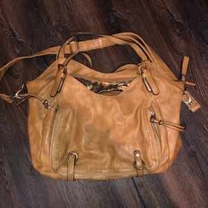 Big Buddha Tan Satchel Bag